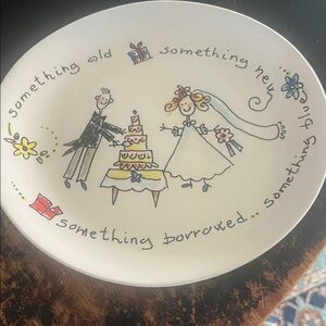 Charming Wedding Celebration Plate